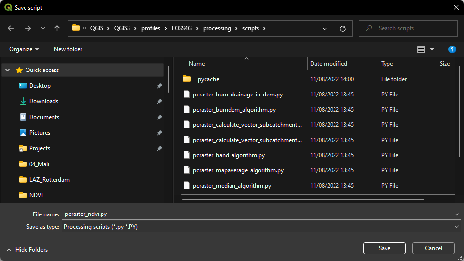 Create Your Own Processing Tools in QGIS | OCWGIS