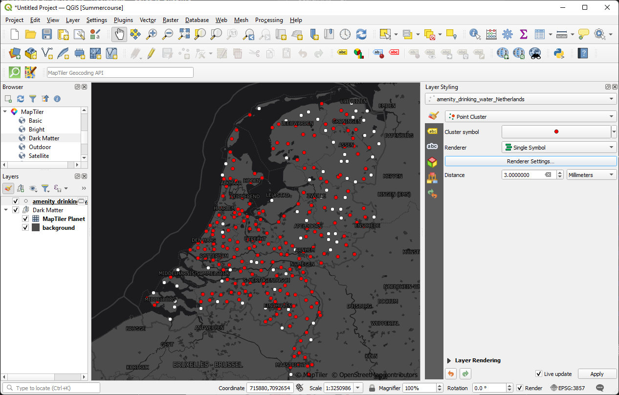 Create a Heatmap: Styling Points with Different Renderers | OCWGIS