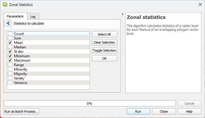 Tutorial: Zonal statistics and area computation | OCWGIS