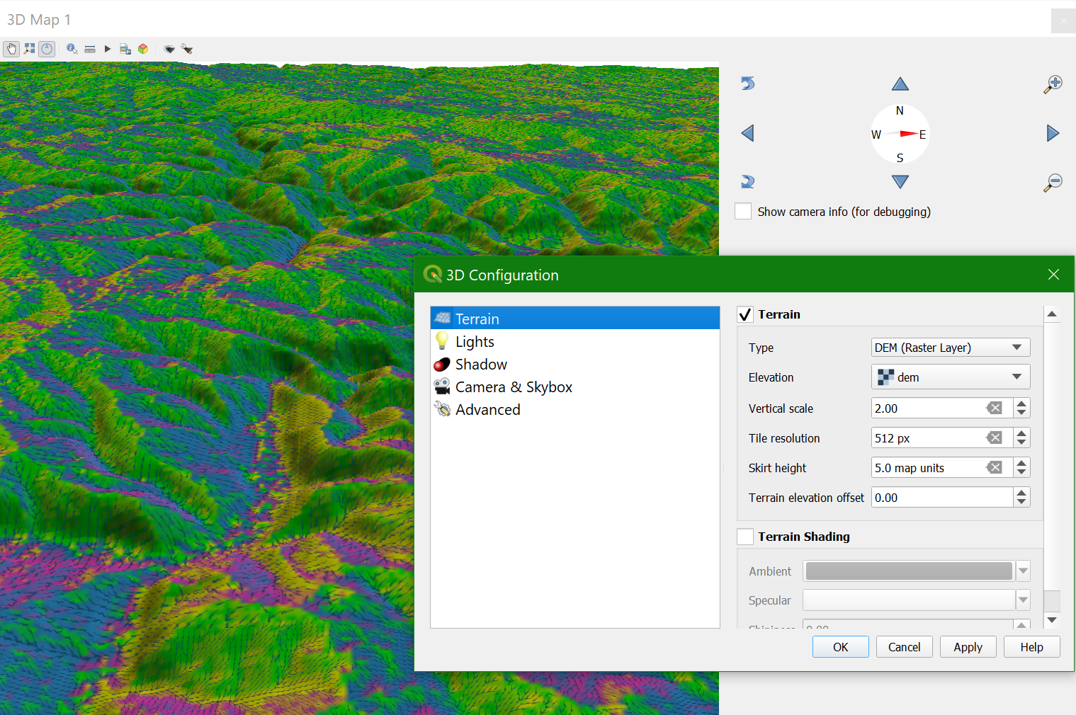 Flow Direction in the 3D View