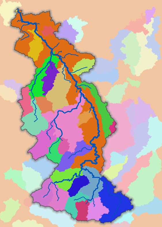 Tutorial: Delineate multiple (sub)catchments | OCWGIS
