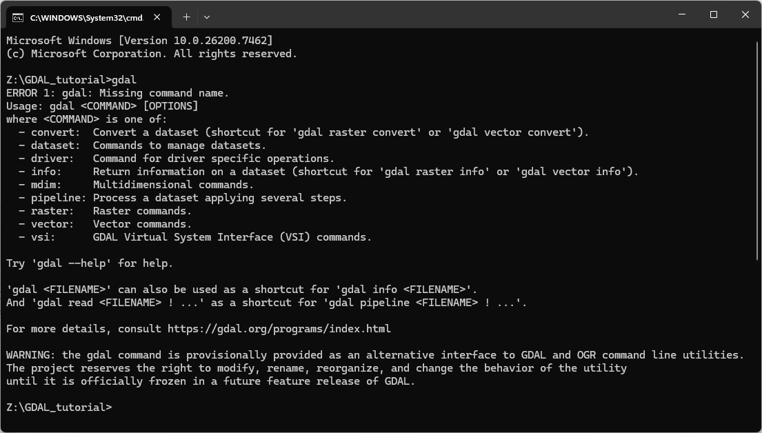 Tutorial: Introduction to GDAL | OCWGIS