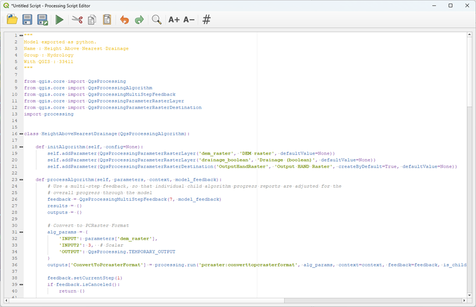 Create a Graphical Model and Processing Script for the HAND algorithm ...