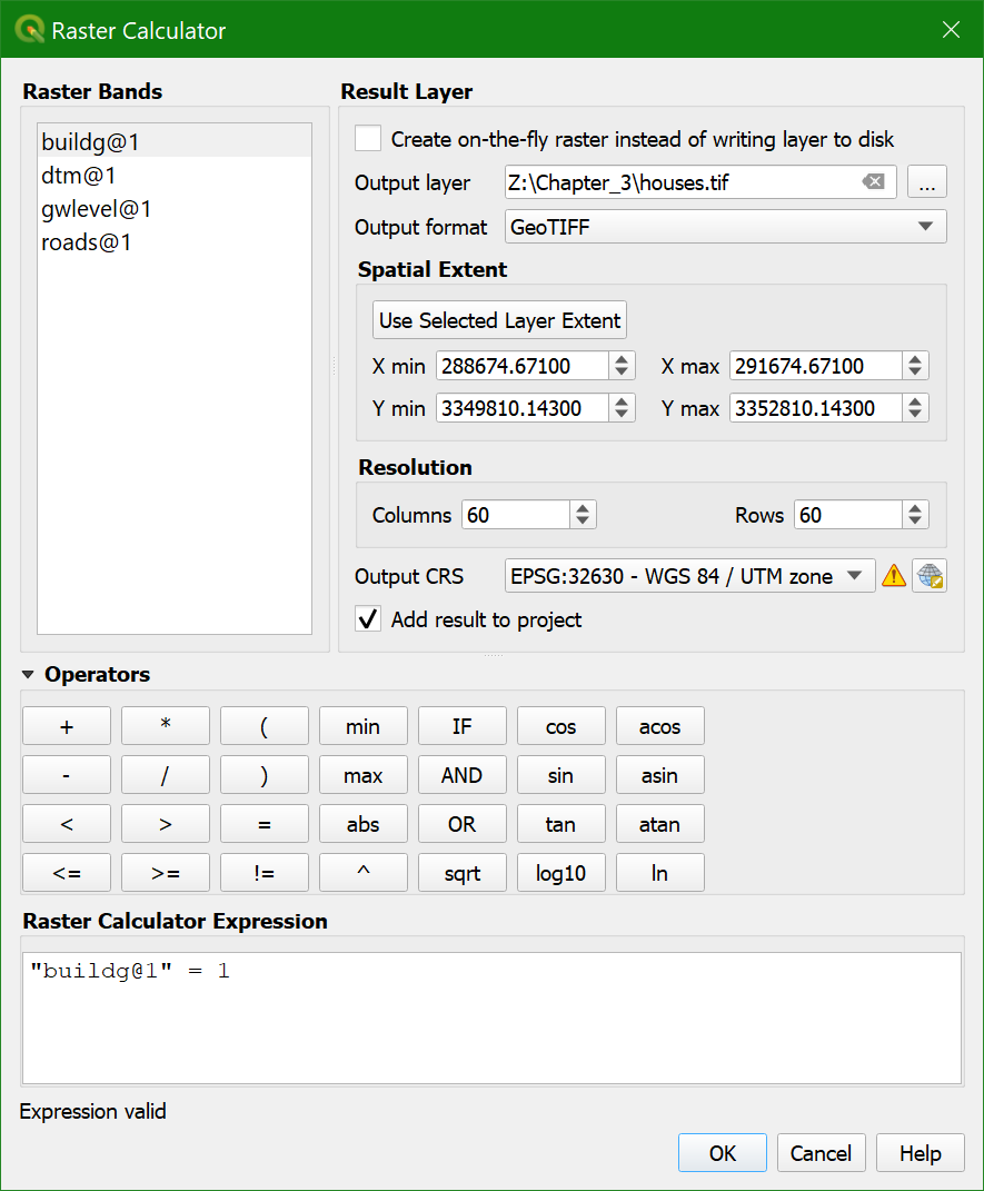 house raster calculator