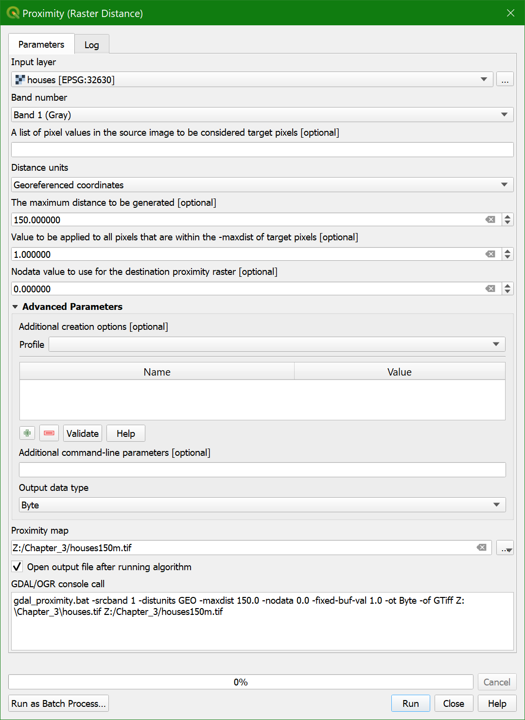 Proximity dialog