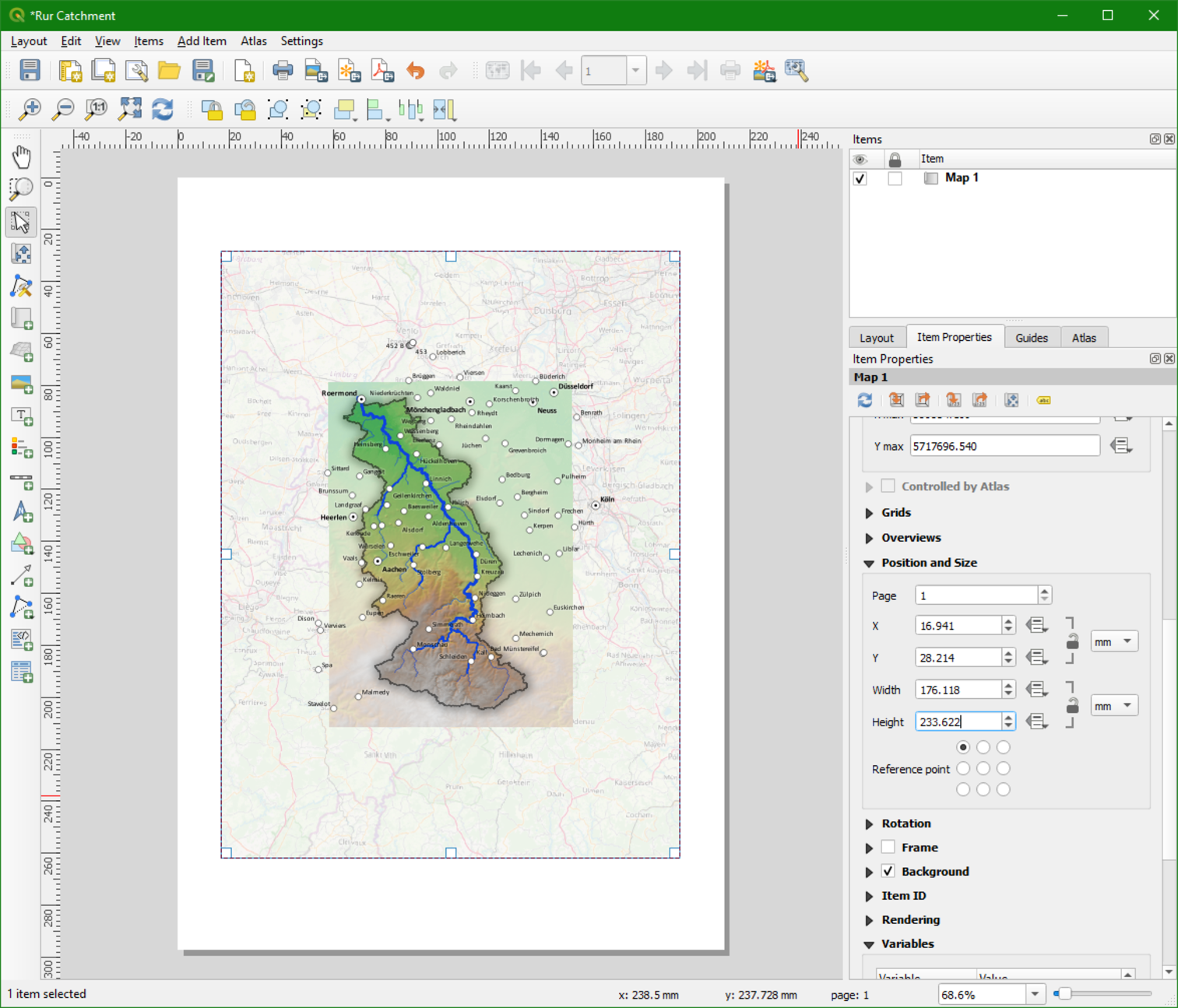 map added to layout