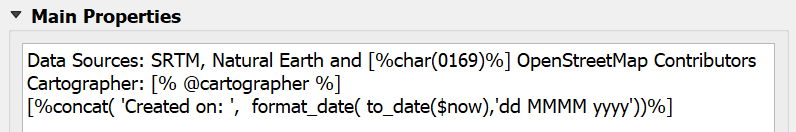 Text with both Date Expression and the Cartographer Variable