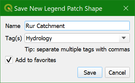 Save New Legend Patch Shape Dialog