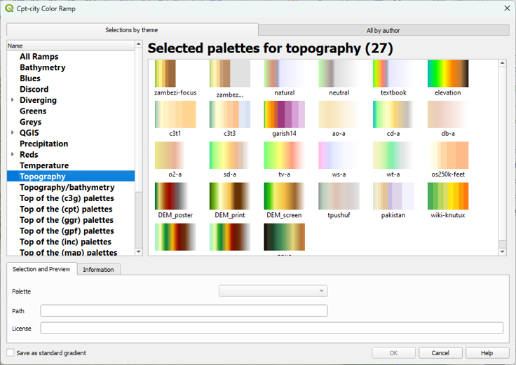 4.1. Style the DEM with a colour ramp | Preprocessing a DEM and ...