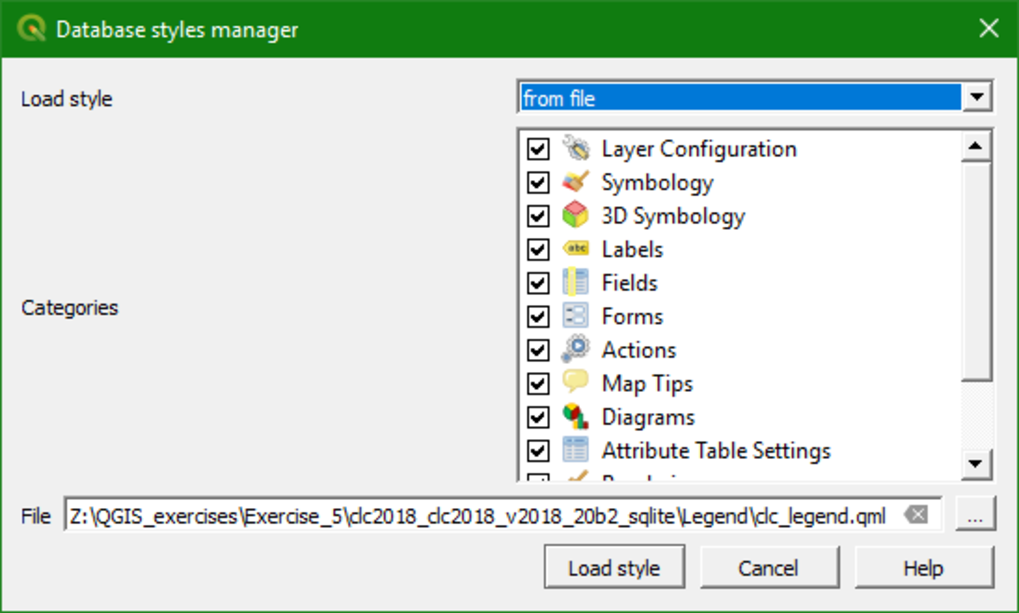 database styles manager
