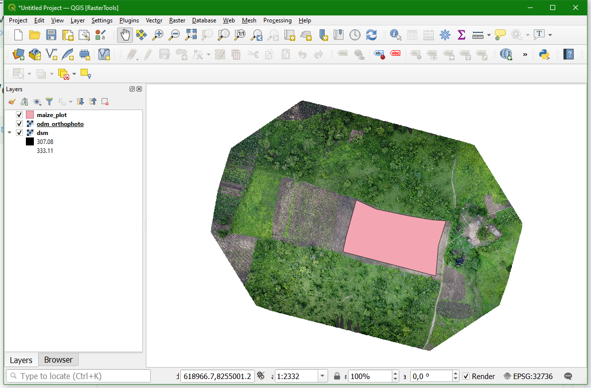 Tutorial Webodm Observa La Vista 2d En Qgis Ocwgis 9596